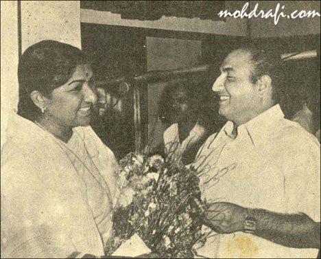 Lata Mangeshkar and Mohd Rafi