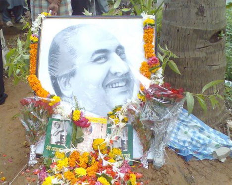 Floral Tributes to Mohd Rafi