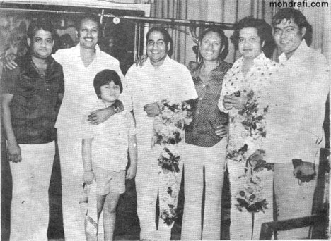 Mohd Rafi with Laxmikant Pyarelal and others