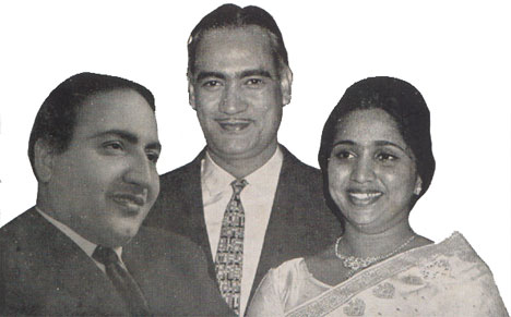Mohd Rafi, O.P.Nayyar and Asha Bhonsle