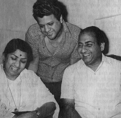 Rafi with Lata and Jaikishan