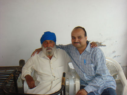 I with childhood friend of RAFI SAHAB in RAFI SAHAB'S paternal house