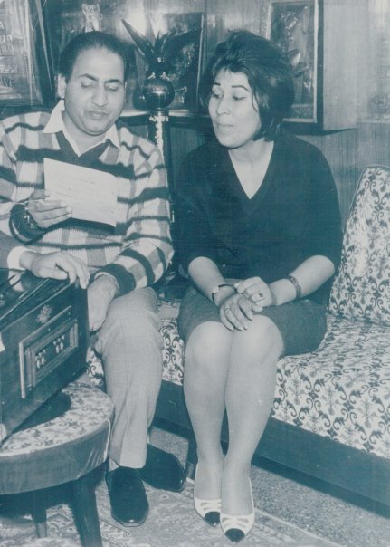 Mohd Rafi with Afgan Singer Jhela