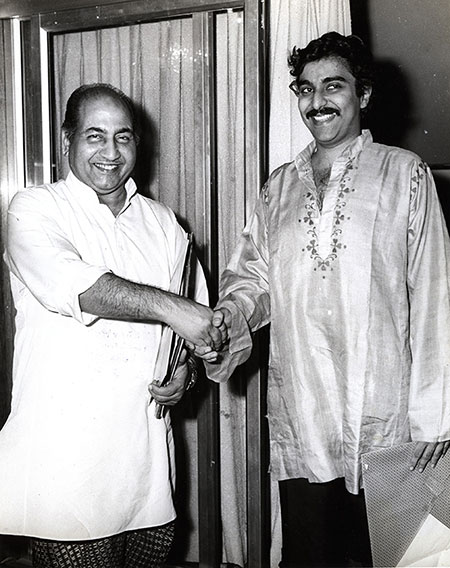 Mohd Rafi with Sanjeev Kohli