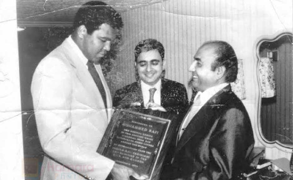 Mohd Rafi with Muhammad Ali