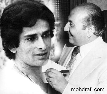Shashi Kapoor and Mohd Rafi