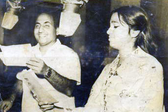 Usha Timothy with Rafi Sahib
