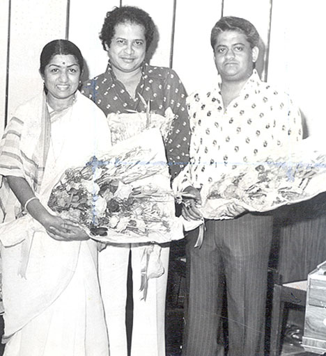 Laxmikant Pyarellal with Lata Mangeshkar