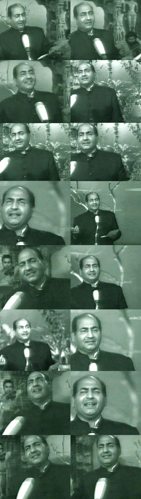 Rafi Sahab singing O Duniya Ke Rakhwale