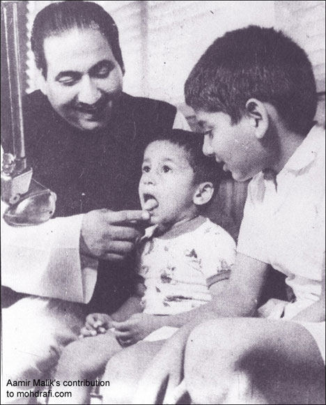 Mohd Rafi with his children
