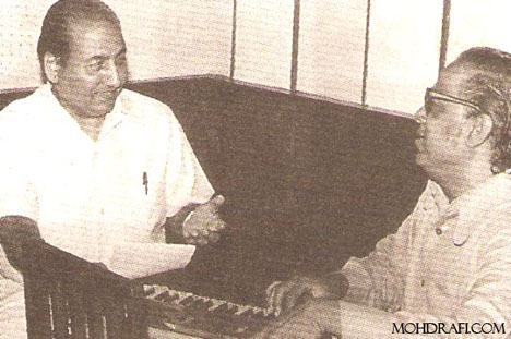 Mohd Rafi with Iqbal Quershi