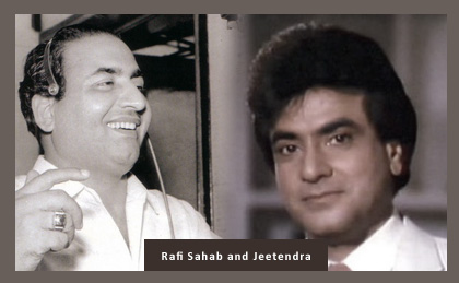 Mohd Rafi with Jeetendra