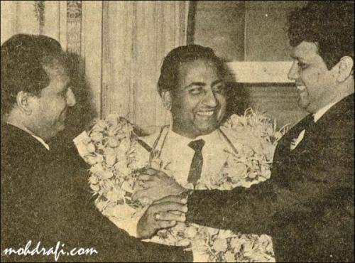 Mohd Rafi with Shankar Jaikishen shown to user